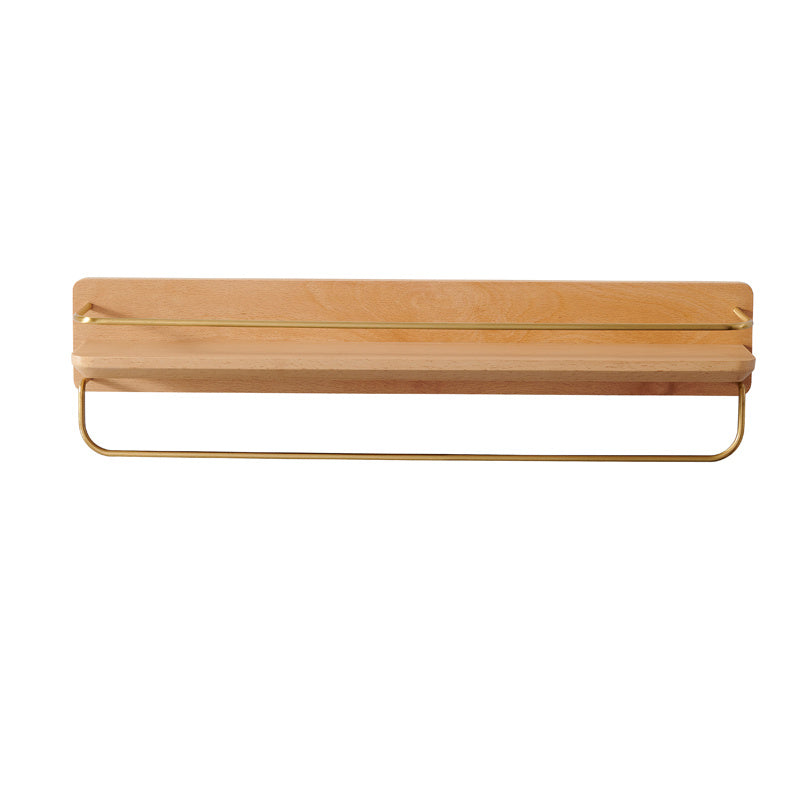 Wood Bathroom Shelf - Wall Mounted