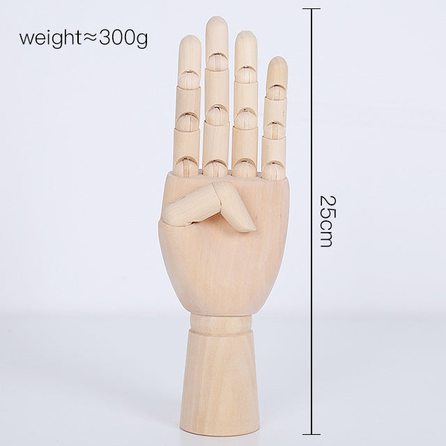 Lotus Wood Knuckle Hand Model - Movable Ornament