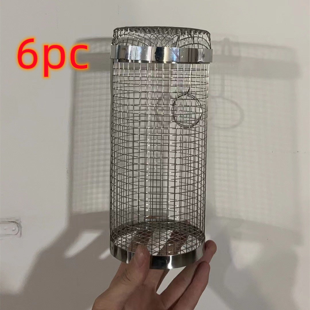 Metal Rolling Grilling Basket - BBQ for Camping