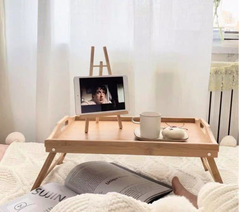 Wood Laptop Bed Table Tray - Portable Dinner Plate