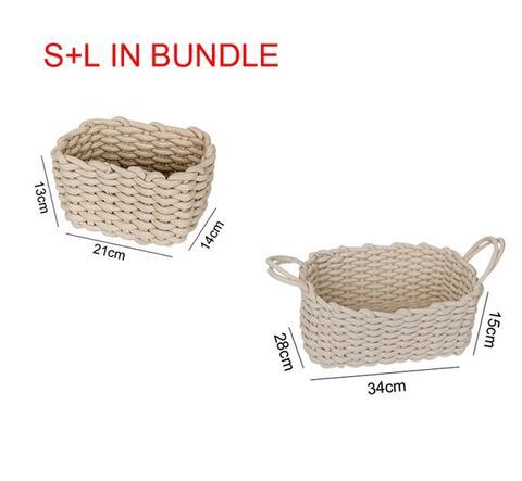 Nordic Cotton Rope Storage Box - Hand-woven Simple