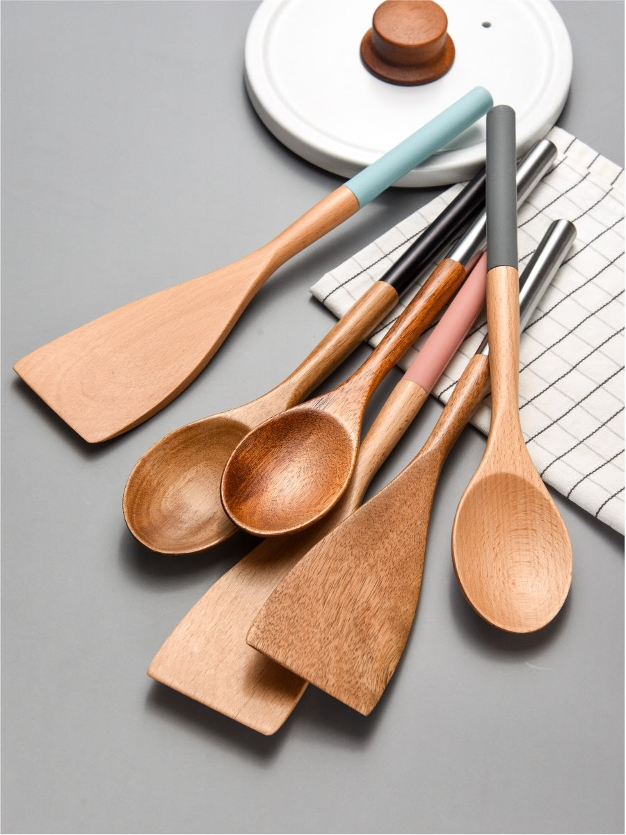 Beech Wood Kitchen Spatula - Non-Stick Safe