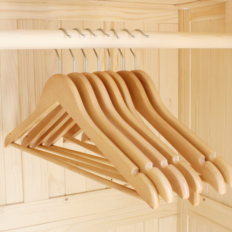 Retro Wood Clothing Hangers - Vintage Style