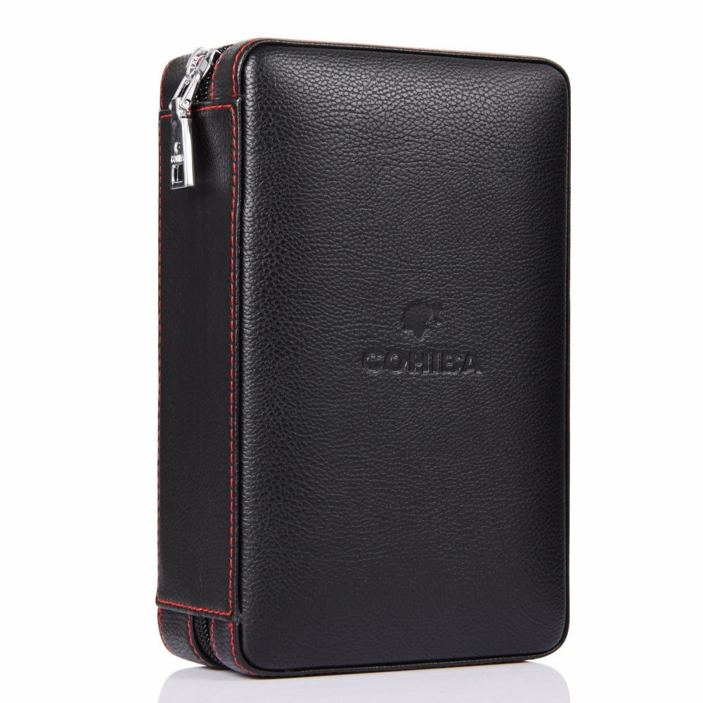 COHIBA Cigar Humidor - Leather & Cedar Box