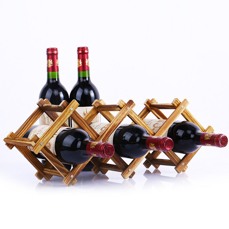 Wood Collapsible Wine Rack - Practical Home Decor