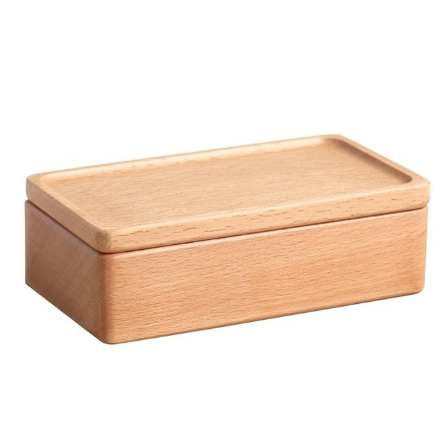 Magnetic Wood Travel Jewelry Case - Velvet Lining