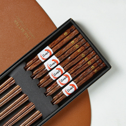 Wood Chopsticks - Pointed High-End (5 Pairs)