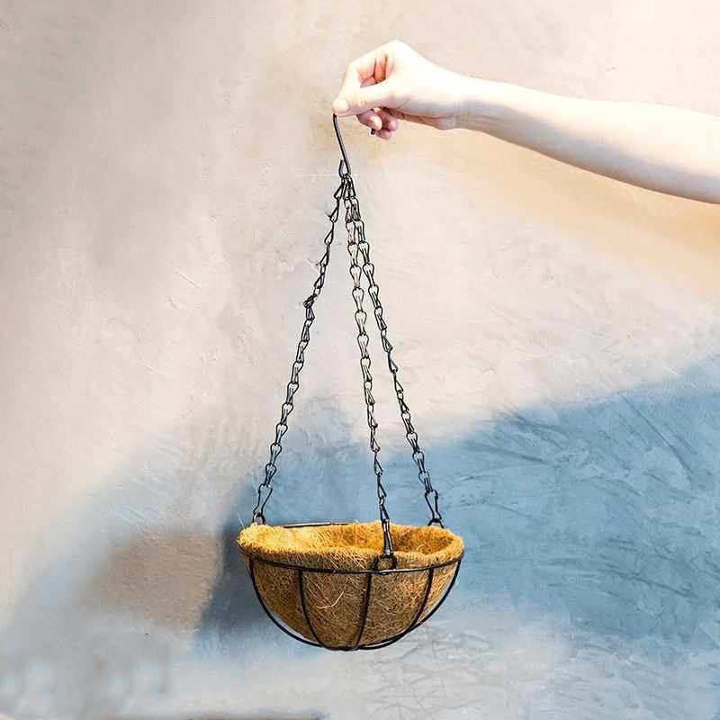 Woven Hanging Flower Basket - Outdoor Planter