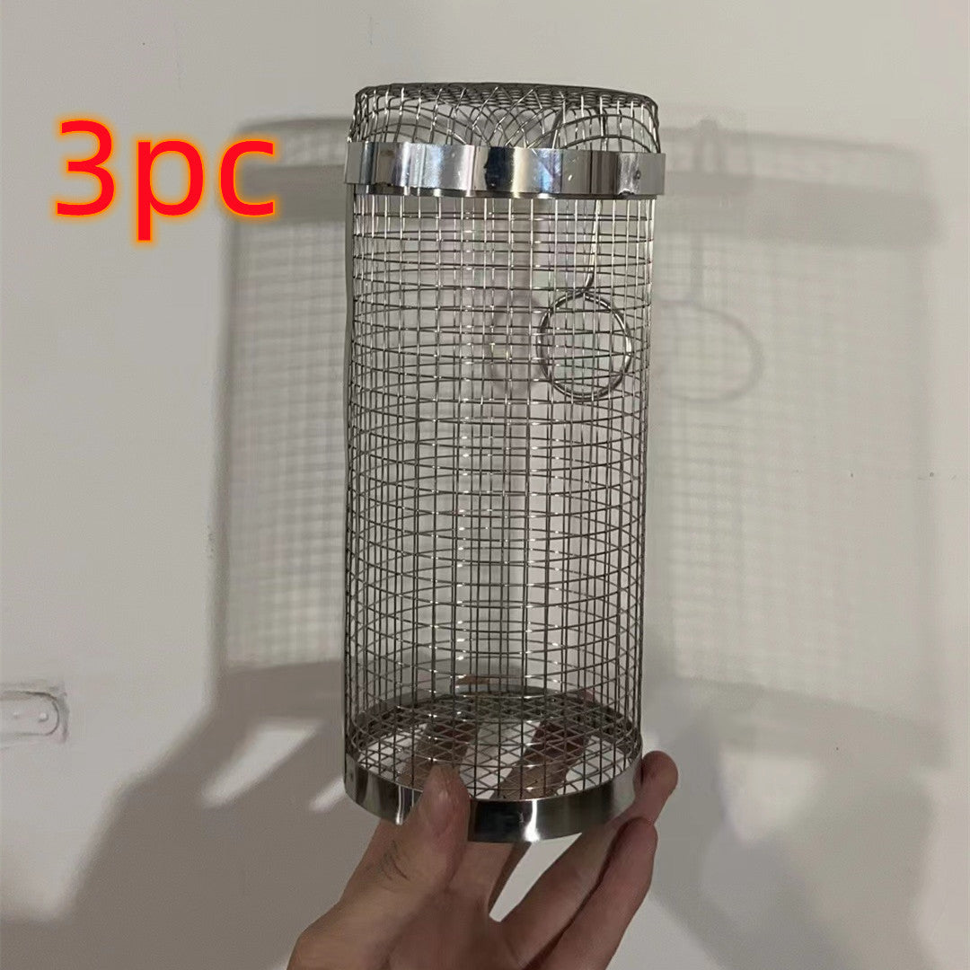 Metal Rolling Grilling Basket - BBQ for Camping