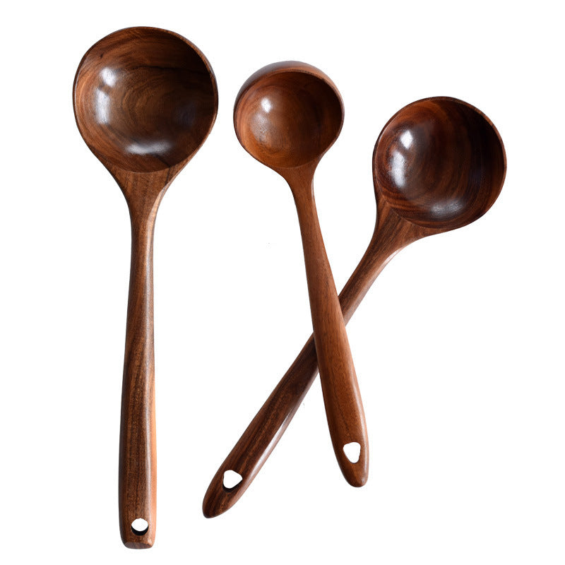 Acacia Wood Cutlery Set - Spatula & Spoon