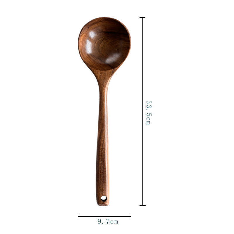 Acacia Wood Cutlery Set - Spatula & Spoon