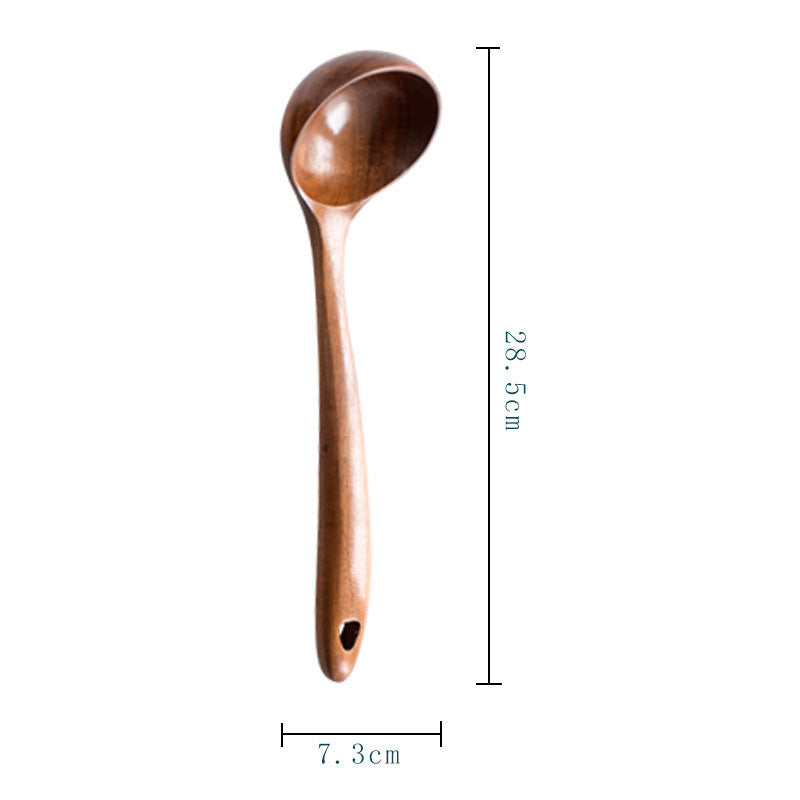 Acacia Wood Cutlery Set - Spatula & Spoon