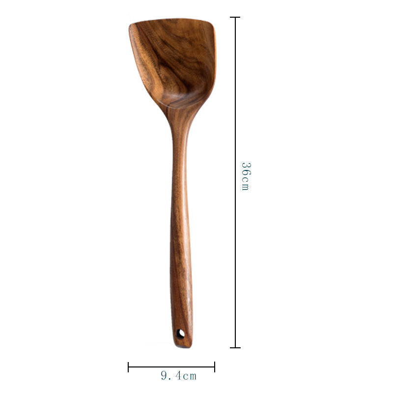 Acacia Wood Cutlery Set - Spatula & Spoon