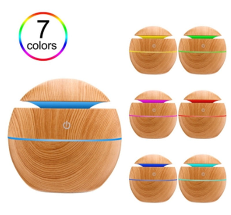 Wood Grain Mushroom Humidifier & Diffuser