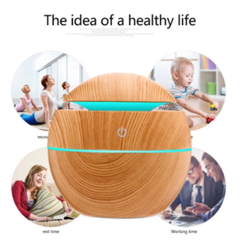 Wood Grain Mushroom Humidifier & Diffuser