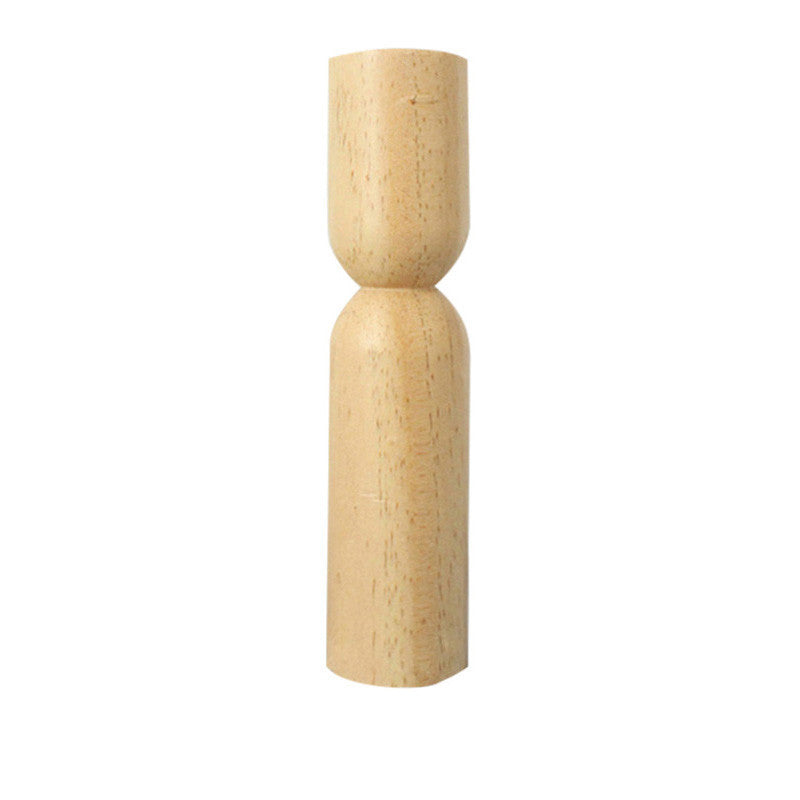 Nordic Wood Candle Holder - Minimalist Decor