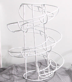 Wrought Iron Egg Rack - Spiral Kitchen Basket