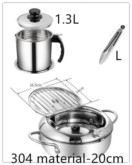 Stainless Fry Basket - Telescopic Folding