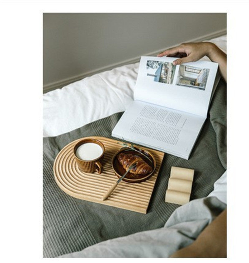 Nordic Wood Plate - Corrugated Serving Tray