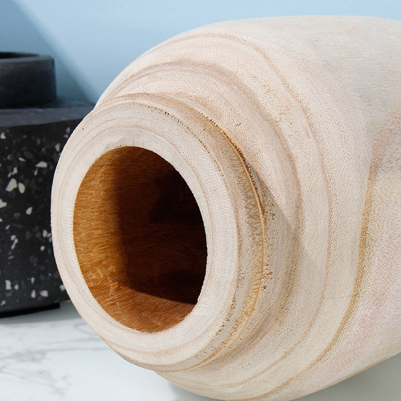 Wood Vase Decoration - Tableware Vase for Home Decor