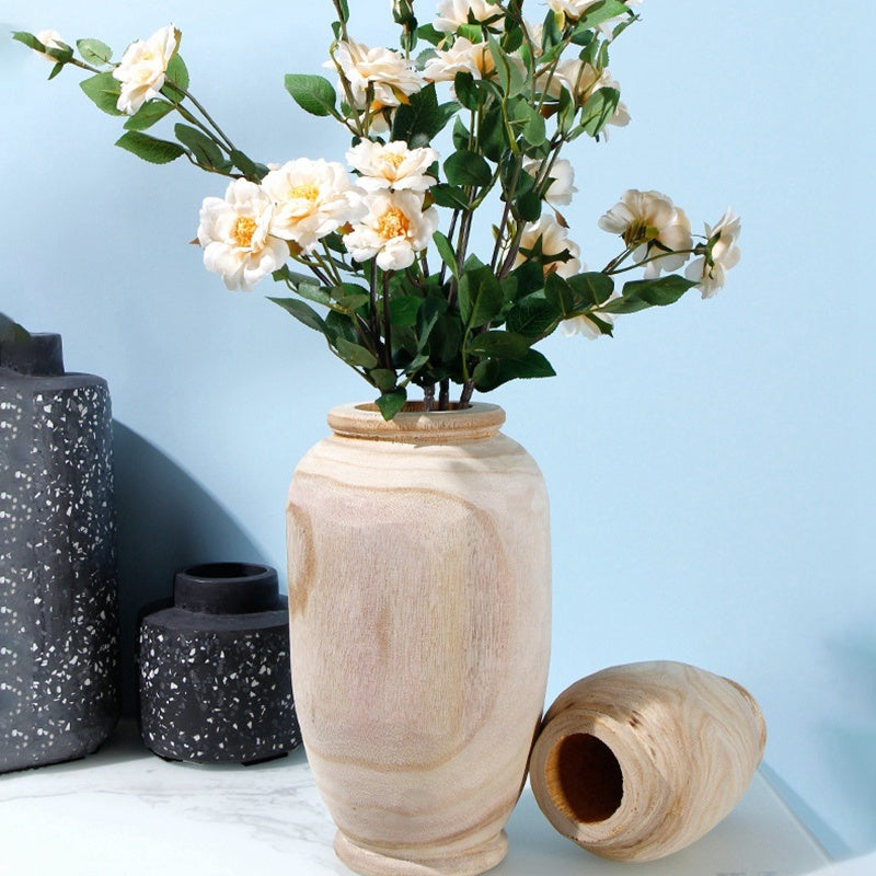 Wood Vase Decoration - Tableware Vase for Home Decor