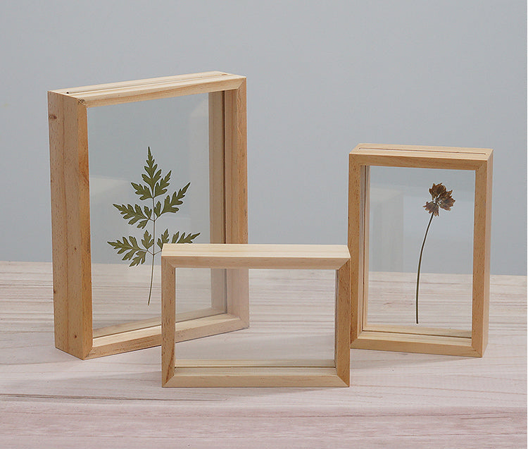Wood Double-Sided Photo Frame - Wall Mount A4