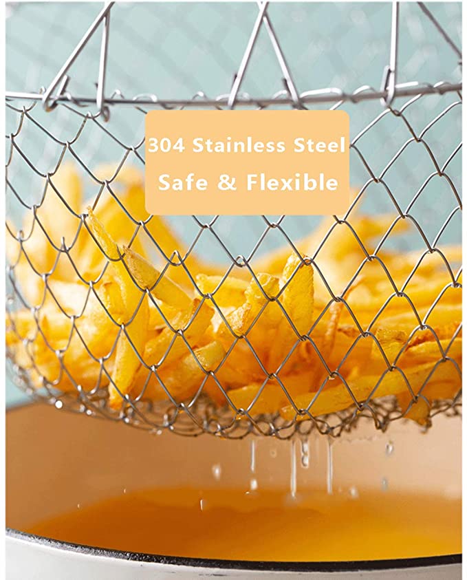 Stainless Steel Deep Fry Basket - Multi-Function