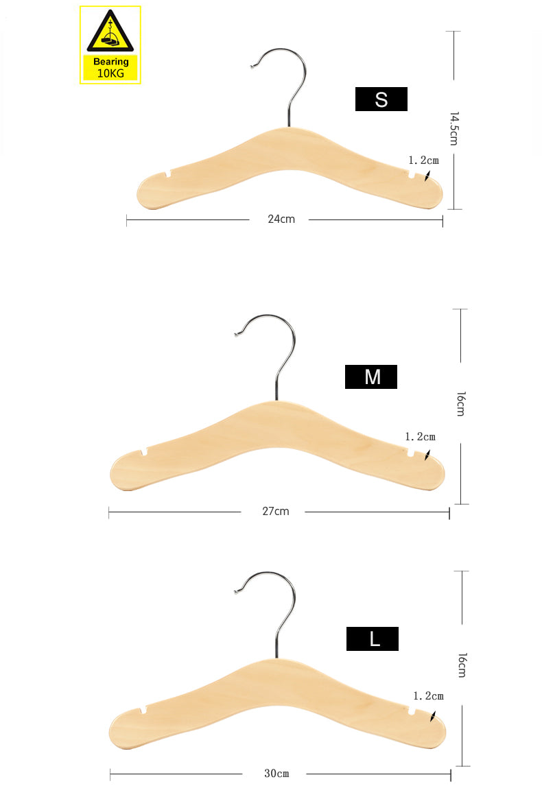 Wood Clothes Hangers - for Kids & Babies
