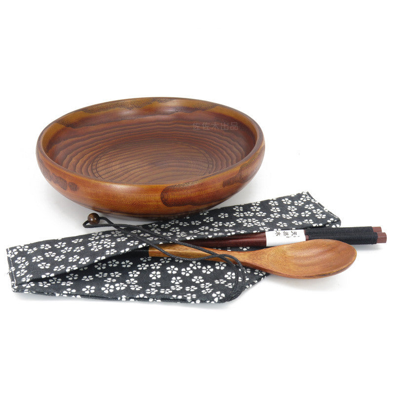 Large Wood Bowl - Milky Way Design for Soup/Salad