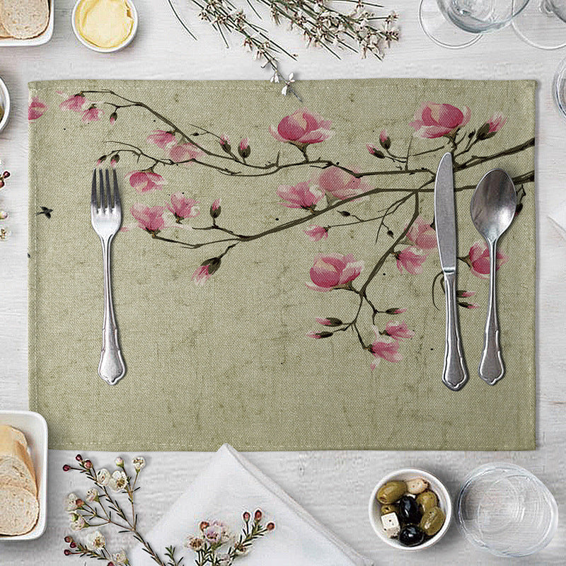 Plum Blossom Placemat/Coaster - Dining Table Decor