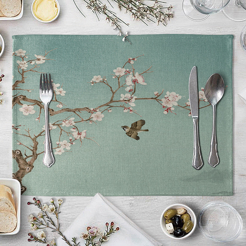 Plum Blossom Placemat/Coaster - Dining Table Decor