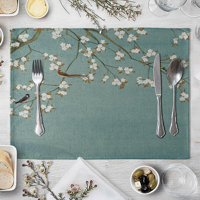 Plum Blossom Placemat/Coaster - Dining Table Decor
