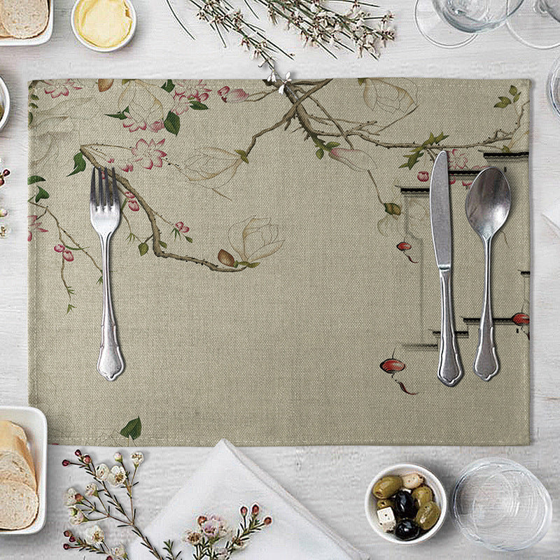 Plum Blossom Placemat/Coaster - Dining Table Decor