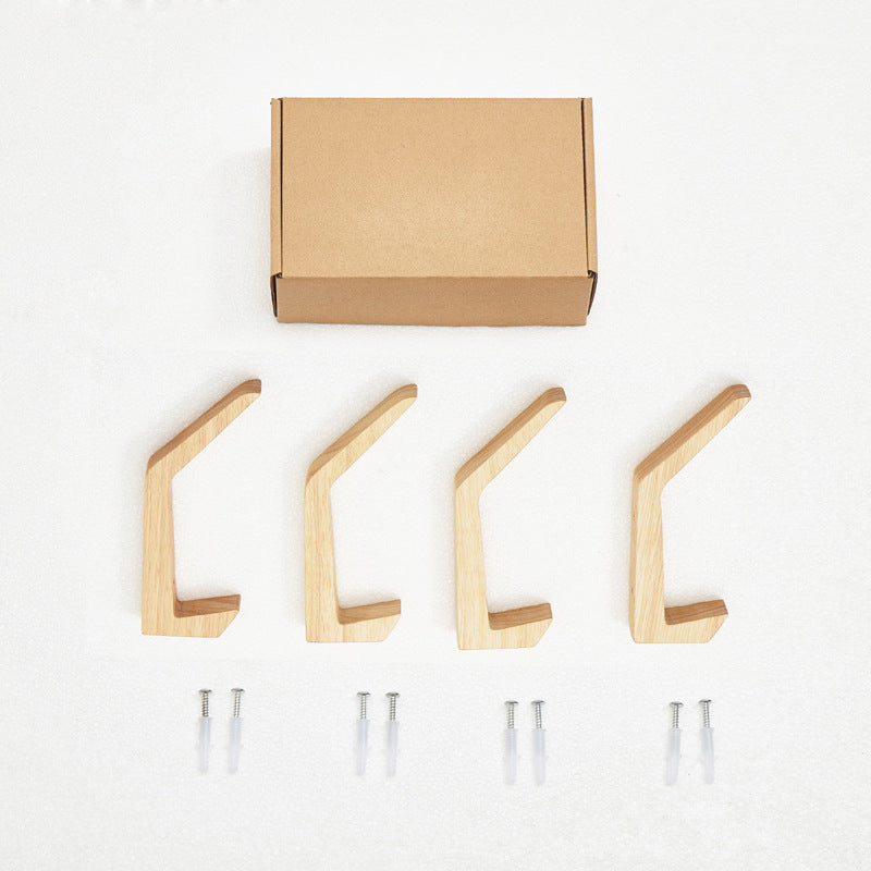 Wood Hanging Hooks - Wall Mounted Coat/Clothes Hangers