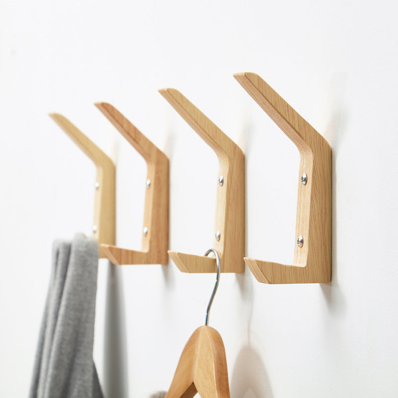 Wood Hanging Hooks - Wall Mounted Coat/Clothes Hangers