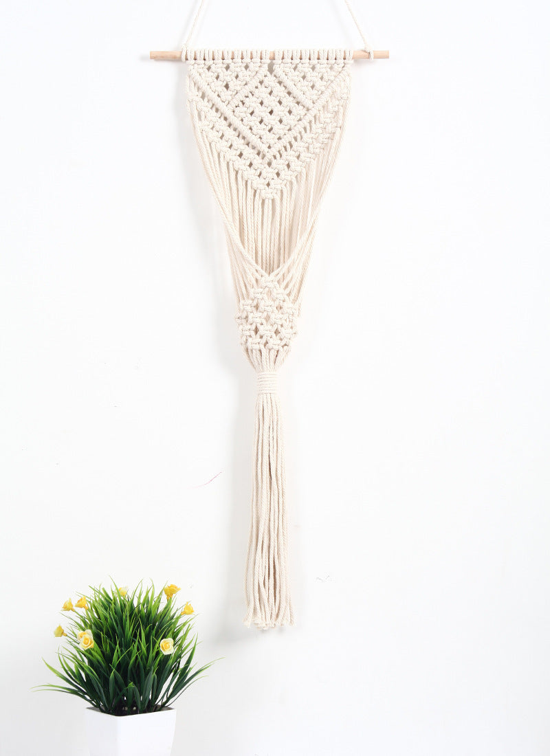 Woven Net Bag Flower Basket - Wall Decoration