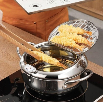 Stainless Fry Basket - Telescopic Folding