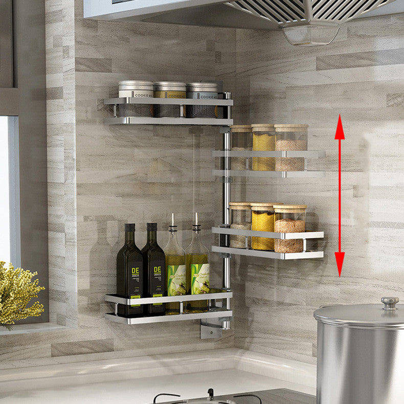 Punch-Free Kitchen Shelf - Wall Mounted Storage