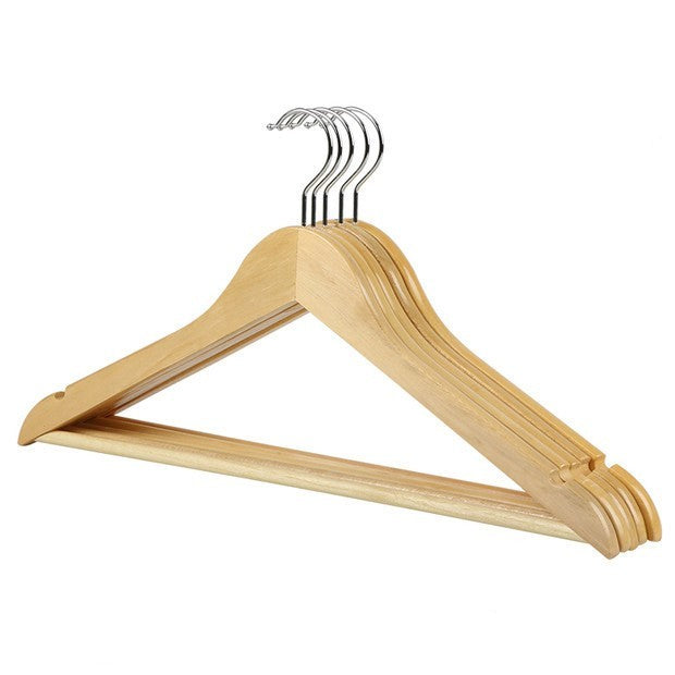 Retro Wood Clothing Hangers - Vintage Style