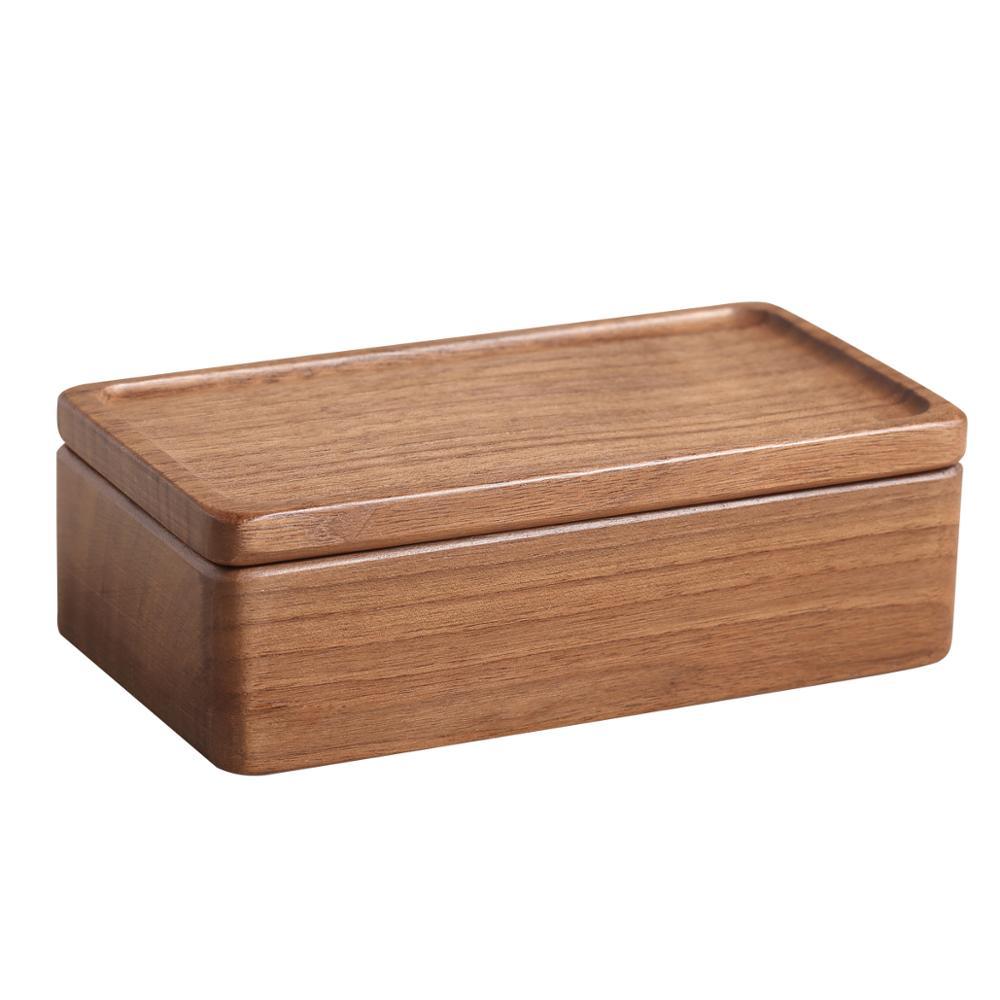 Magnetic Wood Travel Jewelry Case - Velvet Lining