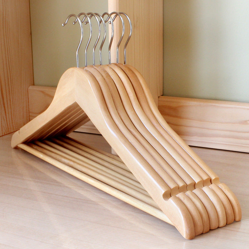 Retro Wood Clothing Hangers - Vintage Style