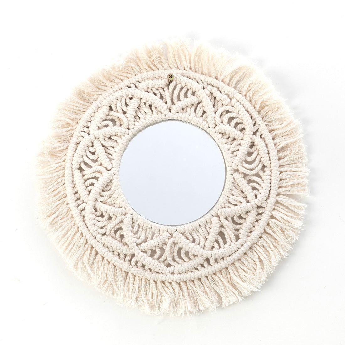 Makeup Mirror with Tapestry Hanging - Home Decor