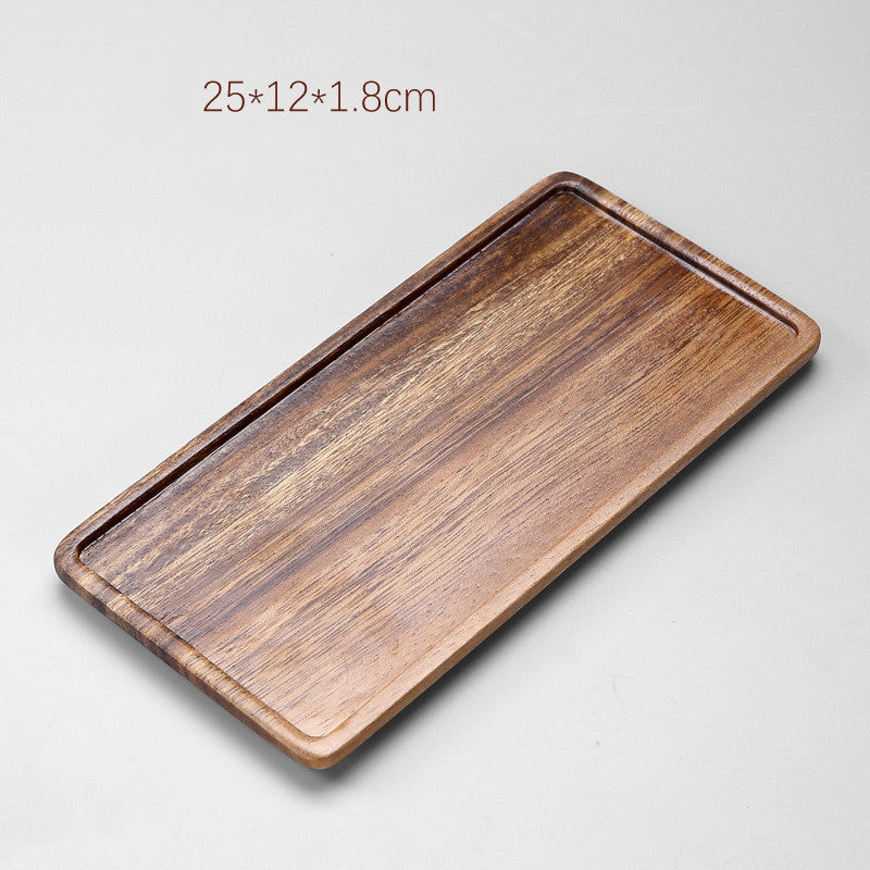 Wood Rectangular Tea Tray - Serving Tray
