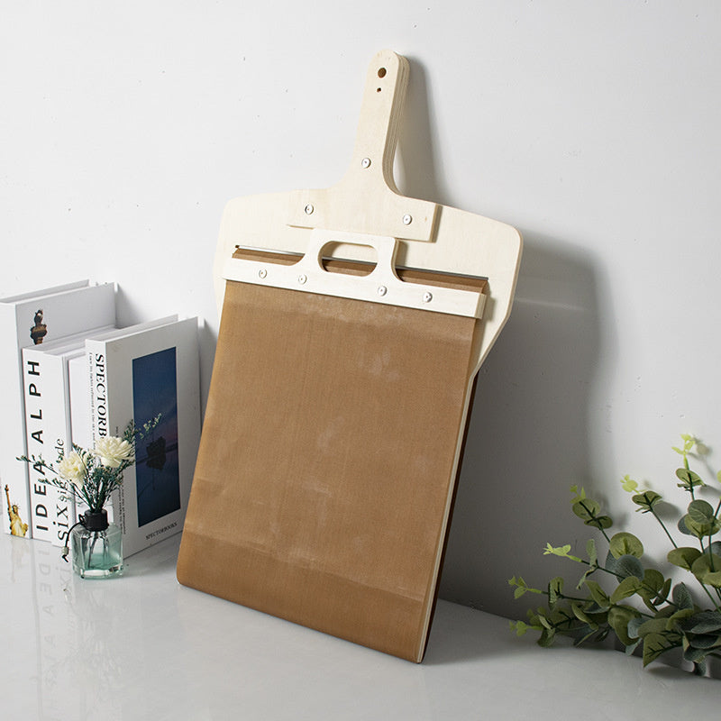 Pizza Peel with Wood Handle - Sliding Storage Board