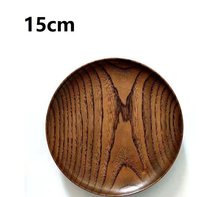 Retro Wood Snack Plate - Korean Serving Platter