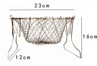 Stainless Steel Deep Fry Basket - Multi-Function