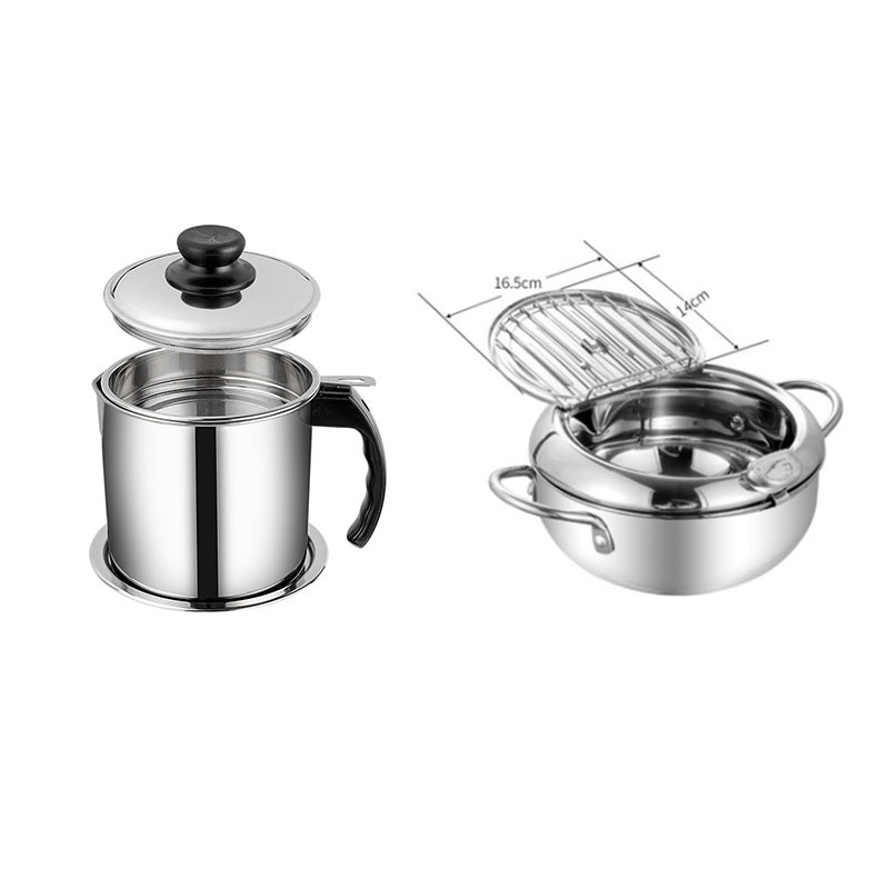 Stainless Fry Basket - Telescopic Folding