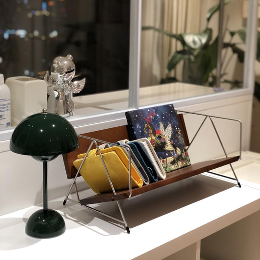 Nordic Wood Desktop Book Shelf - Antique Organizer