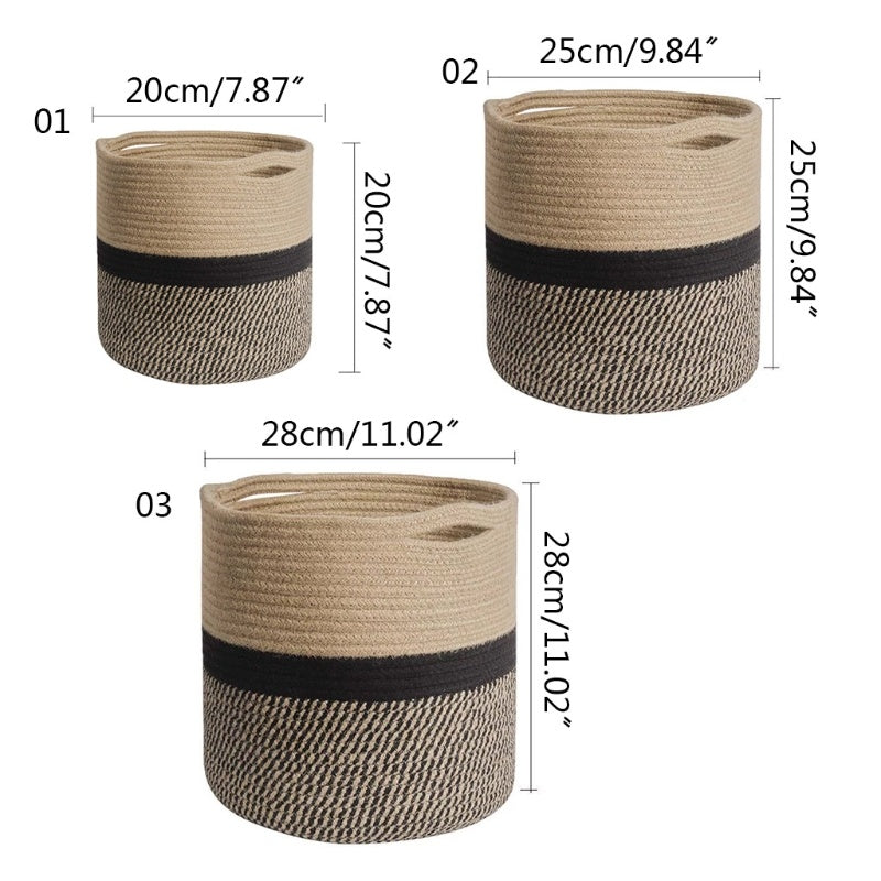 Woven Dirty Clothes Basket - Home Decor Hamper