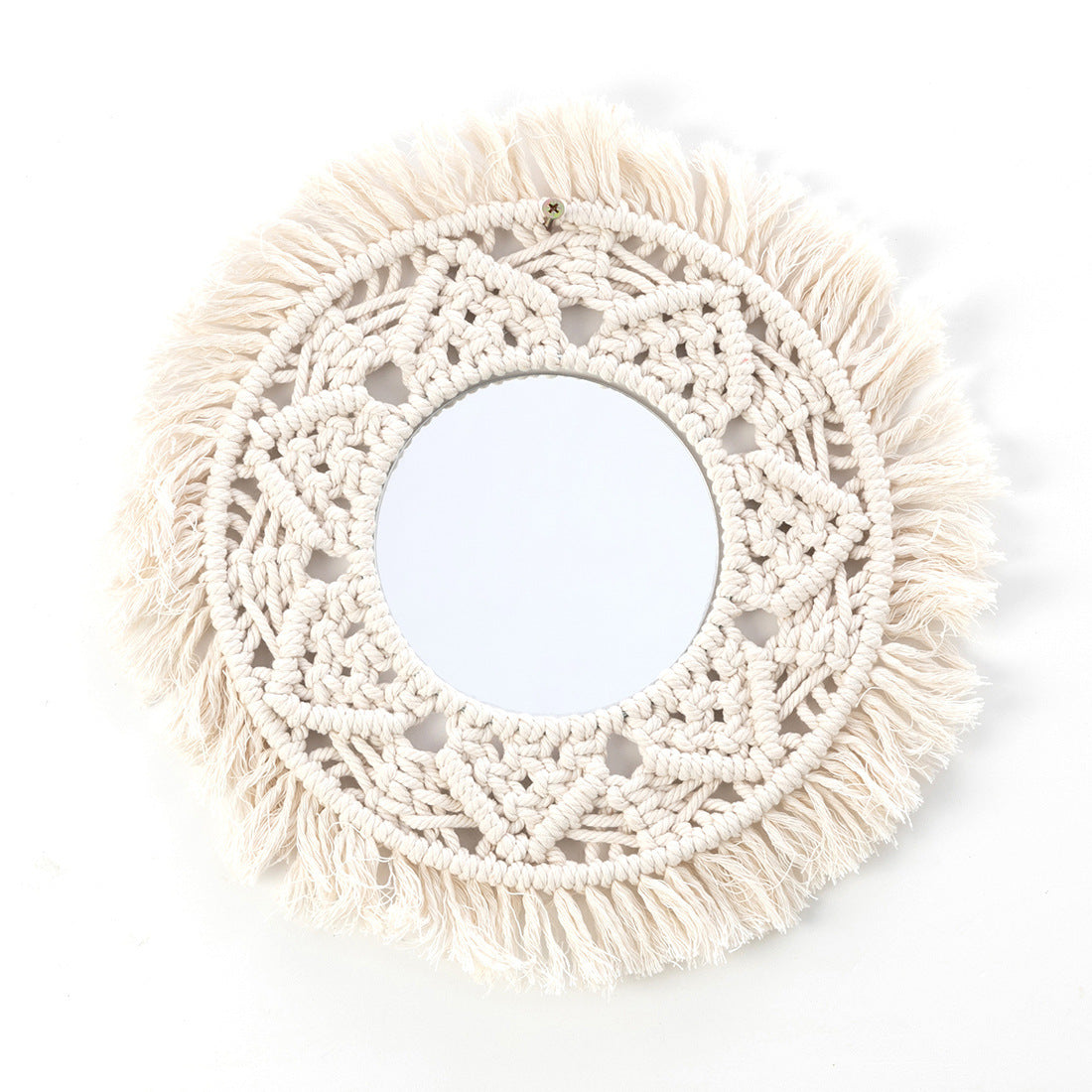 Makeup Mirror with Tapestry Hanging - Home Decor